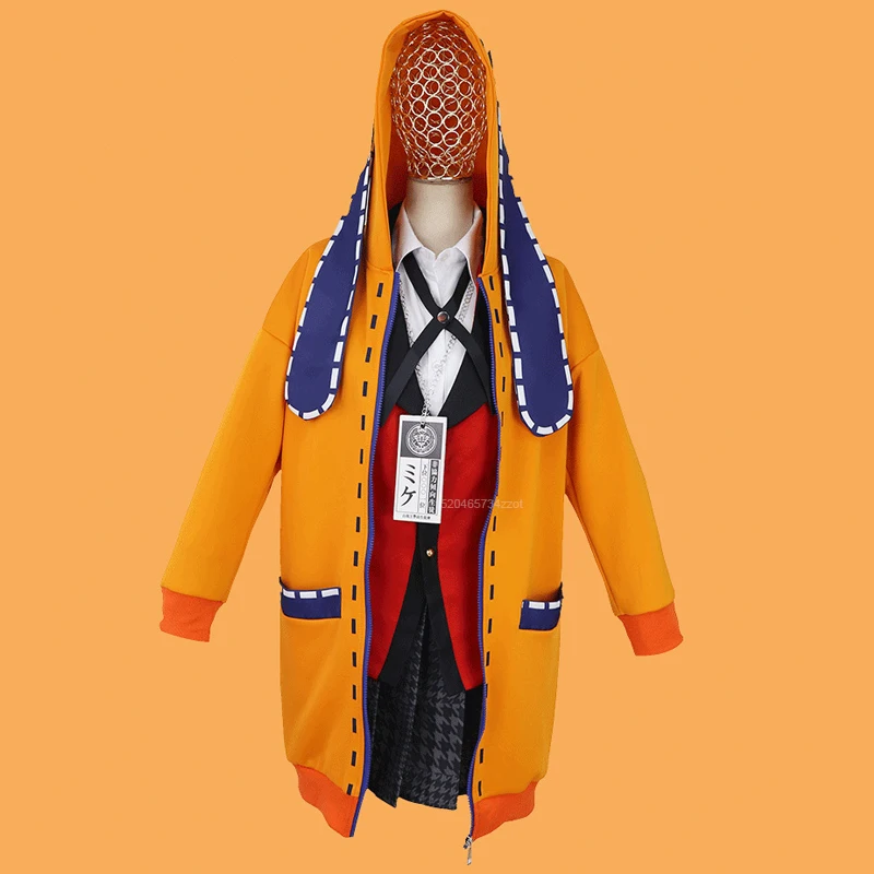 Костюм для косплея из аниме «Kakegurui», милая толстовка с капюшоном, куртка, костюм для косплея на Хэллоуин
Костюм для косплея из аниме «Kakegurui», милая толстовка с капюшоном, куртка, костюм для косплея на Хэллоуин
