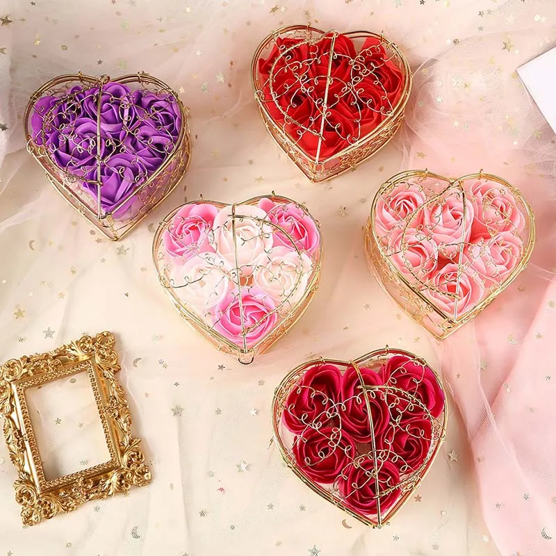 6pc Metal Iron Basket Rose Soap Flower Gift Box Activity Creative small gift artficial flower for wedding Valentine's Day
6pc Metal Iron Basket Rose Soap Flower Gift Box Activity Creative small gift artficial flower for wedding Valentine's Day