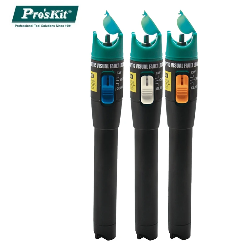 Pro'sKit Laser Fiber Optic Visual Fault Locator 1mW/5mW/10mW Fiber Optical Cable Tester Line Network Measurement Tool Pen
Pro'sKit Laser Fiber Optic Visual Fault Locator 1mW/5mW/10mW Fiber Optical Cable Tester Line Network Measurement Tool Pen