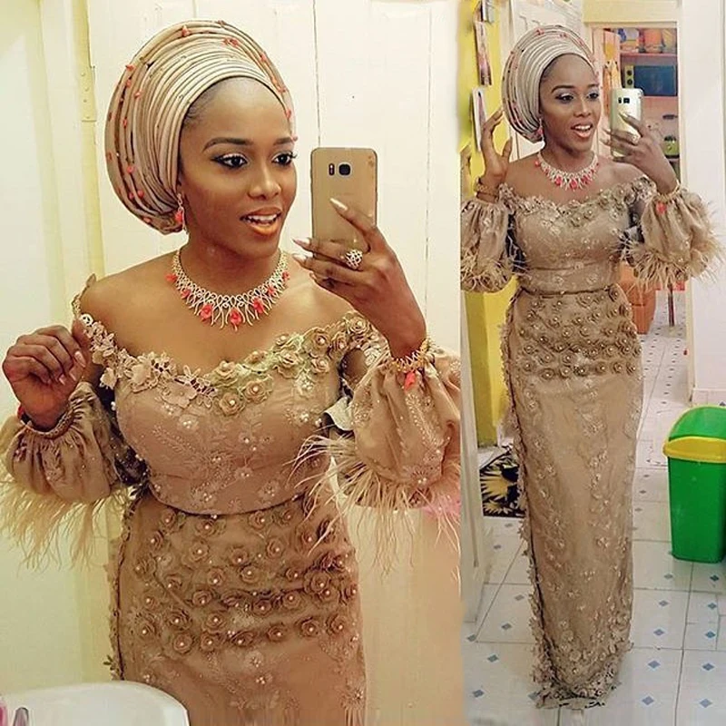 Puffy Sleeves Mermaid Evening Dresses Off The Shoulder handmade Flowers Beads Aso Ebi Prom Dress To Party For African Women
Puffy Sleeves Mermaid Evening Dresses Off The Shoulder handmade Flowers Beads Aso Ebi Prom Dress To Party For African Women