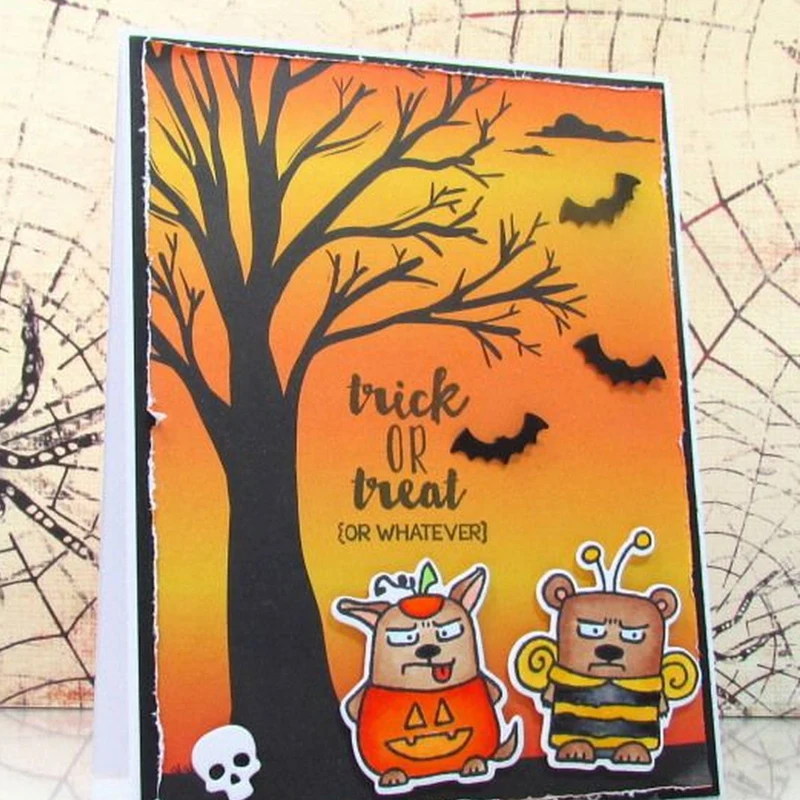 "Trick Or Treat or whatever" Metal Cutting Dies & Coordinating Stamp For Scrapbooking Craft Embossing Stencil Die Cut Card Makin
"Trick Or Treat or whatever" Metal Cutting Dies & Coordinating Stamp For Scrapbooking Craft Embossing Stencil Die Cut Card Makin