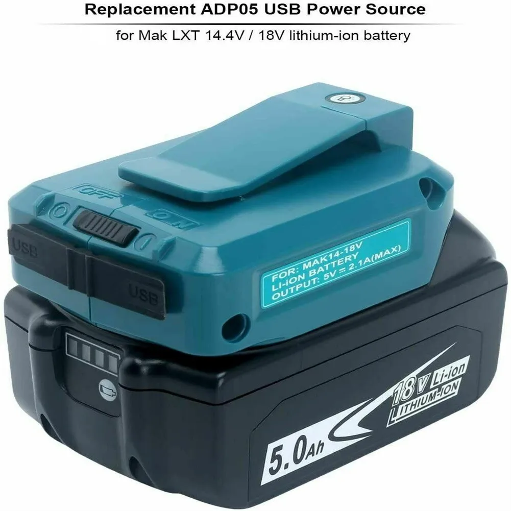 USB Power Charger Adapter LED Converter For MAKITAS ADP05 14-18V Li-ion Battery Battery Power Tool Conversion Accessories
USB Power Charger Adapter LED Converter For MAKITAS ADP05 14-18V Li-ion Battery Battery Power Tool Conversion Accessories