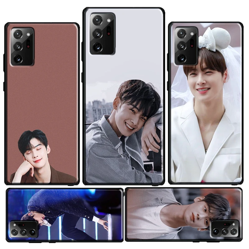 Чехол Cha EunWoo корейский для Samsung Galaxy Note 20 Ultra 10 Plus S8 S9 S10 S20 FE S22 S21 Coque | Мобильные