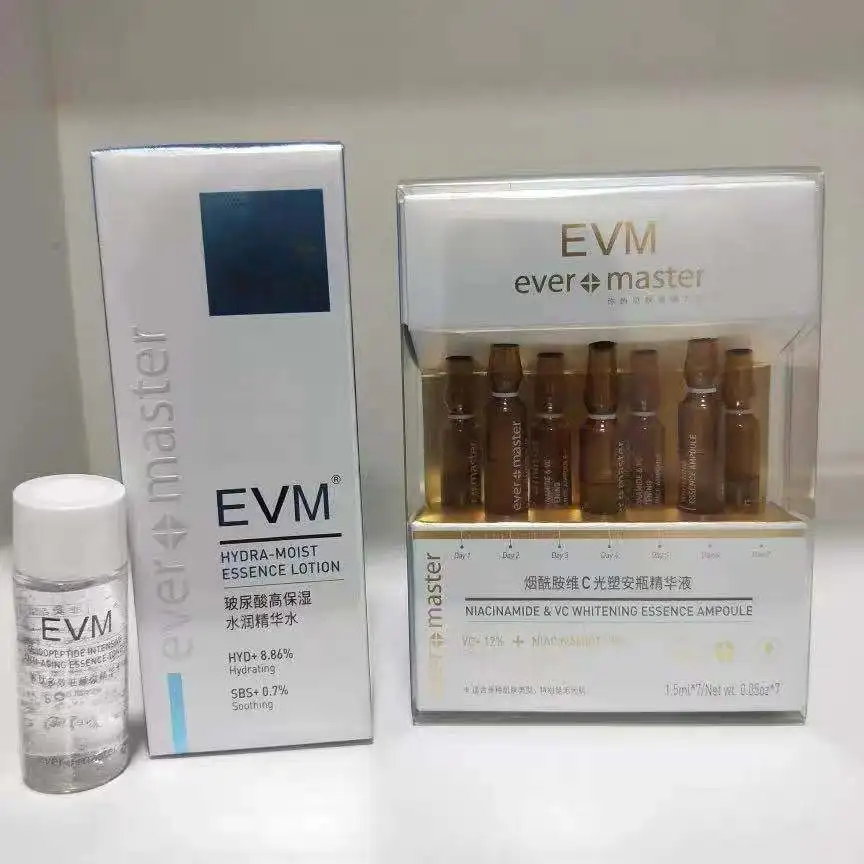 1.5ml*7pcs EVM Vitamin c Serum Anti-aging Whitening VC Essence Oil Topical Facial Serum with Hyaluronic Acid Vitamin E Cosmetic 
1.5ml*7pcs EVM Vitamin c Serum Anti-aging Whitening VC Essence Oil Topical Facial Serum with Hyaluronic Acid Vitamin E Cosmetic