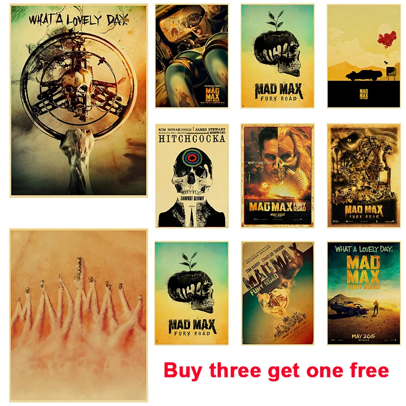 Classic Movie Mad Max 4: Fury Road Poster Kraft Paper Poster Study Bedroom Living Room Decorative Painting Home Decoration
Classic Movie Mad Max 4: Fury Road Poster Kraft Paper Poster Study Bedroom Living Room Decorative Painting Home Decoration