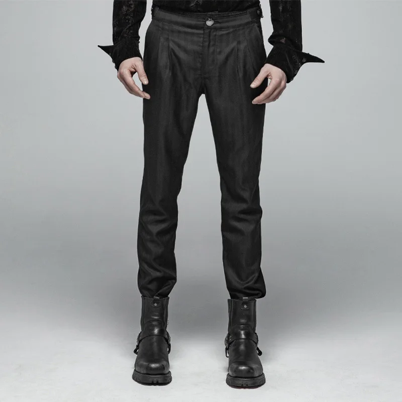 Gothic Men Casual simple Classic Black Long Pants Steampunk Retro bandage Party Club Formal Trousers PUNK RAVE
Gothic Men Casual simple Classic Black Long Pants Steampunk Retro bandage Party Club Formal Trousers PUNK RAVE