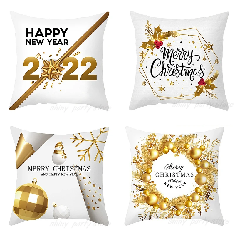 2pcs Merry Christmas Cushion Cover Christmas Decorations For Home Cristmas Ornament Noel Xmas Decor Navidad Happy New Year Gifts 
2pcs Merry Christmas Cushion Cover Christmas Decorations For Home Cristmas Ornament Noel Xmas Decor Navidad Happy New Year Gifts