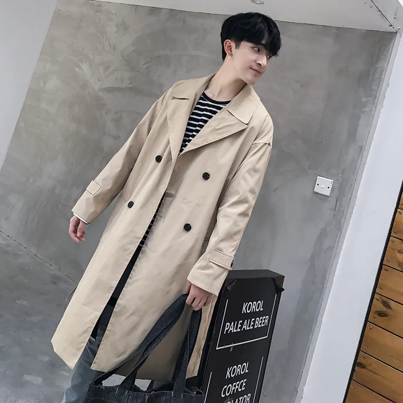 khaki trench coat men Double Breasted long coat korean trench coat fashion mens overcoat plus long green casual male long jacket
khaki trench coat men Double Breasted long coat korean trench coat fashion mens overcoat plus long green casual male long jacket