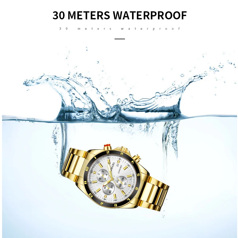 Часы SMAEL Мужские кварцевые с хронографом модные деловые водонепроницаемые