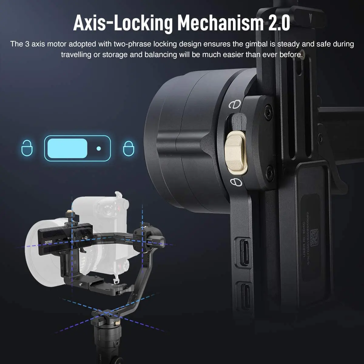 ZHIYUN Crane 2S,3-Axis-Handheld-Professional-Gimbal-Stabilizer for DSLR Cameras Compatible with Sony Nikon Canon Panasonic LUMIX
ZHIYUN Crane 2S,3-Axis-Handheld-Professional-Gimbal-Stabilizer for DSLR Cameras Compatible with Sony Nikon Canon Panasonic LUMIX