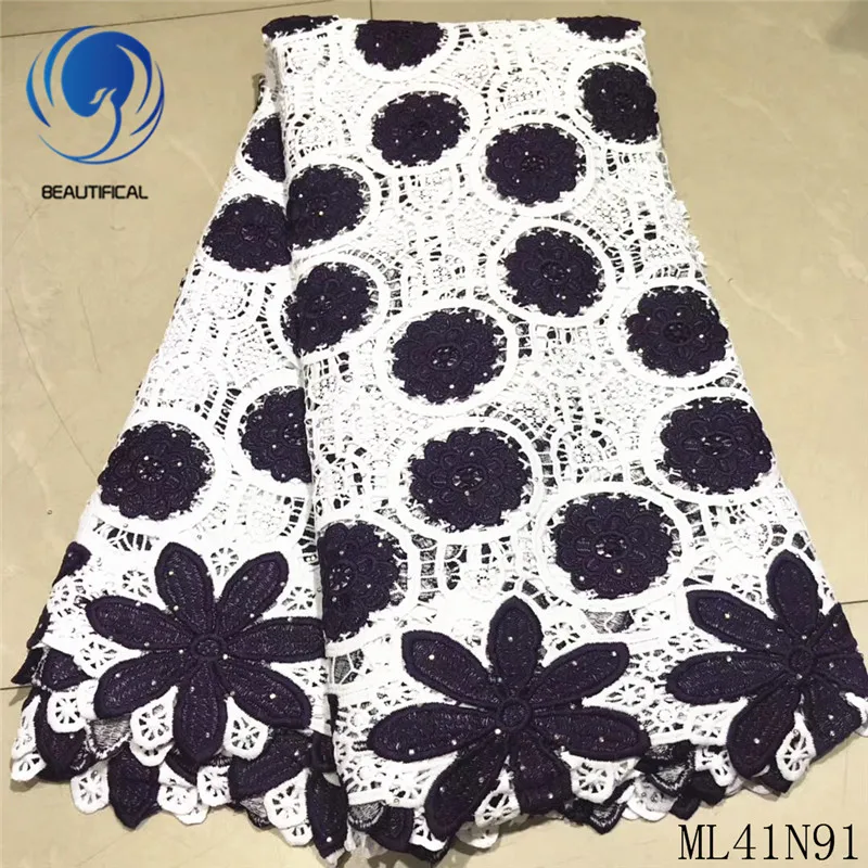 Beautifical nigerian lace fabrics Top sale net lace nigerian fabric with stones embroidery lace mix guipure lace ML41N91
Beautifical nigerian lace fabrics Top sale net lace nigerian fabric with stones embroidery lace mix guipure lace ML41N91