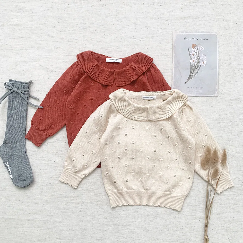 Baby Girl Knitted Jumper Toddler Sweater With Ruffled Collar Kids Winter Knitwear 9M-4Year Clothes
Baby Girl Knitted Jumper Toddler Sweater With Ruffled Collar Kids Winter Knitwear 9M-4Year Clothes