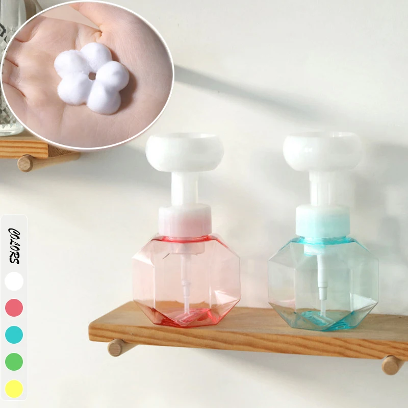 300ml Liquid Soap Dispenser Flower Shape Foaming Lotions Refillable Pump Empty Bottle Plastic Clear Shower Gel Foam Pump Bottle
300ml Liquid Soap Dispenser Flower Shape Foaming Lotions Refillable Pump Empty Bottle Plastic Clear Shower Gel Foam Pump Bottle