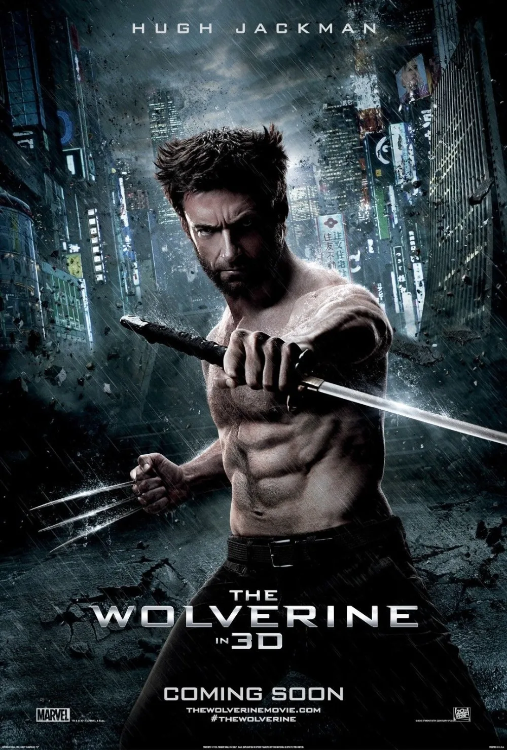 Плакат из фильма Росомаха (2013) Hugh Jackman Шелковый плакат настенная живопись 24x36