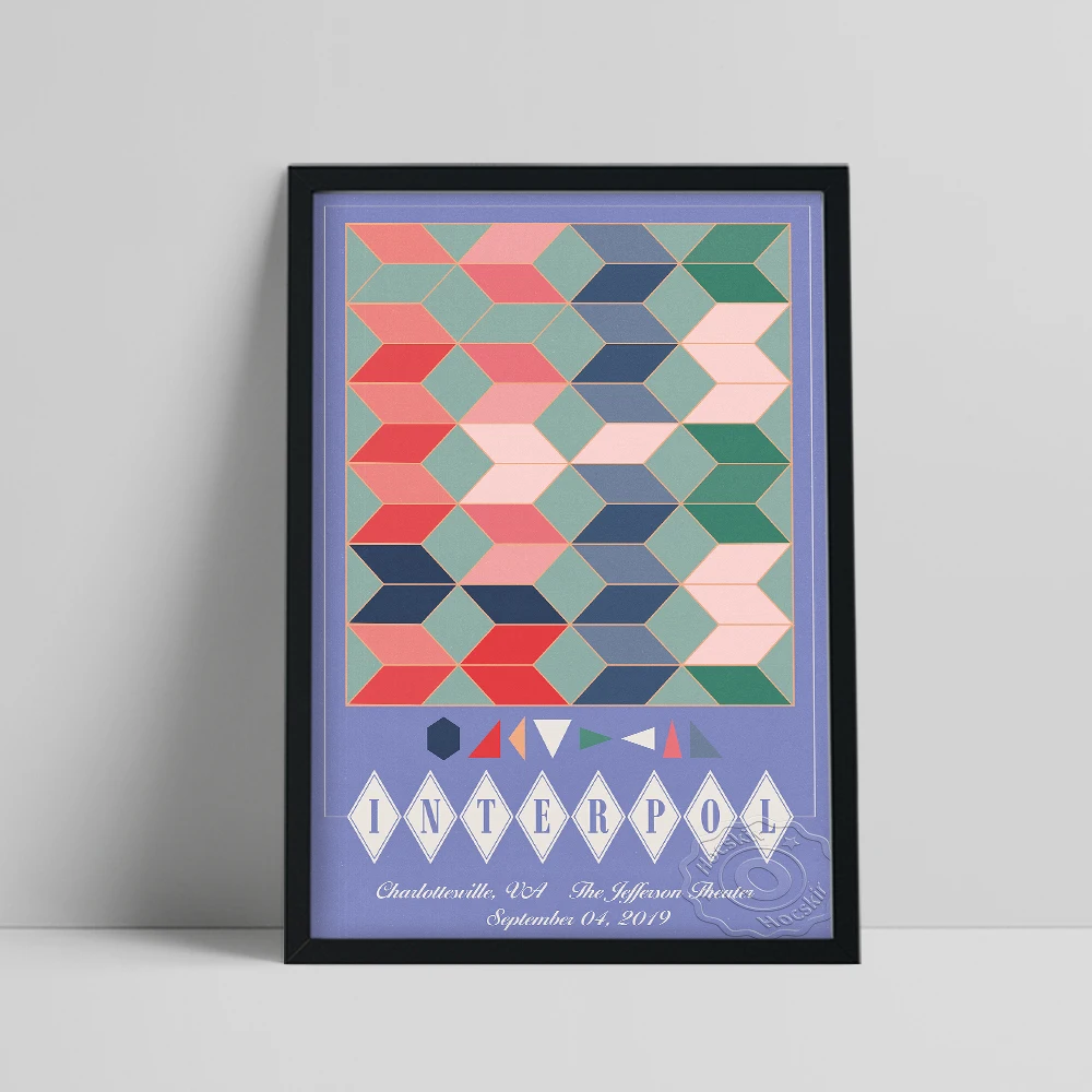 Rock Band Interpol Propaganda Poster, Colored Geometric Pattern Painting, Music Band Interpol Wall Picture, Music Fan Collect
Rock Band Interpol Propaganda Poster, Colored Geometric Pattern Painting, Music Band Interpol Wall Picture, Music Fan Collect