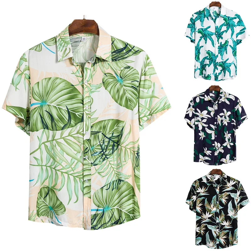 MONERFFI 2020 Summer Men Casual Shirts Fashion Hawaiian Printed Short-sleeve Beach Holiday Floral Streetwear Camisa Masculina
MONERFFI 2020 Summer Men Casual Shirts Fashion Hawaiian Printed Short-sleeve Beach Holiday Floral Streetwear Camisa Masculina