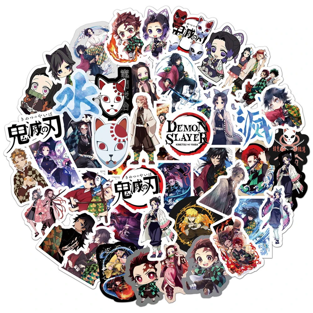 50PCS Funny Anime Demon Slayer Kimetsu No Yaiba Sticker DIY Bike Skateboard Fridge Guitar Laptop Luggage Cartoon Cool Sticker
50PCS Funny Anime Demon Slayer Kimetsu No Yaiba Sticker DIY Bike Skateboard Fridge Guitar Laptop Luggage Cartoon Cool Sticker