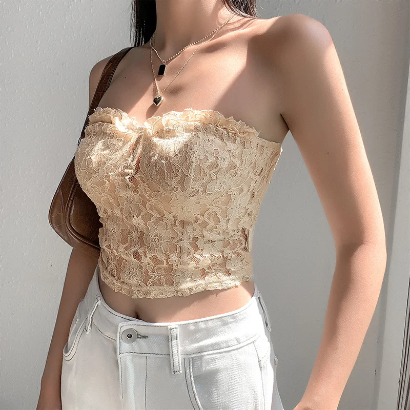 Kywommnz Sexy Inner Lace Tube Top Vest Women Fashion Is Thin Top Summer 2021 E2355
Kywommnz Sexy Inner Lace Tube Top Vest Women Fashion Is Thin Top Summer 2021 E2355