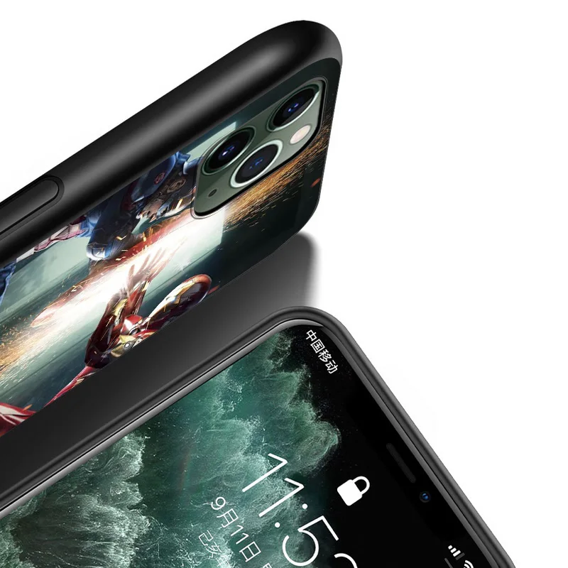 Marvel Avengers Super Hero Captain America For Apple iPhone 12 11 XS Pro Max Mini XR X 8 7 6 6S Plus 5 SE Soft Black Phone Case
Marvel Avengers Super Hero Captain America For Apple iPhone 12 11 XS Pro Max Mini XR X 8 7 6 6S Plus 5 SE Soft Black Phone Case