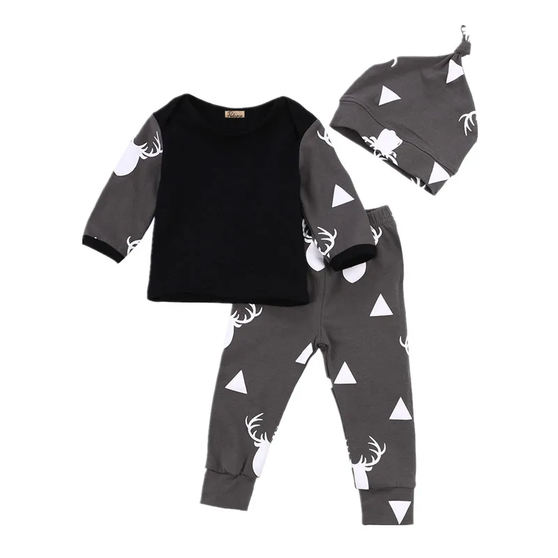 Christmas Baby Boys Baby Girl Clothes Deer Tops T-shirt +Pants Leggings Hat 3pcs Infant Kids Xmas Outfits Set
Christmas Baby Boys Baby Girl Clothes Deer Tops T-shirt +Pants Leggings Hat 3pcs Infant Kids Xmas Outfits Set