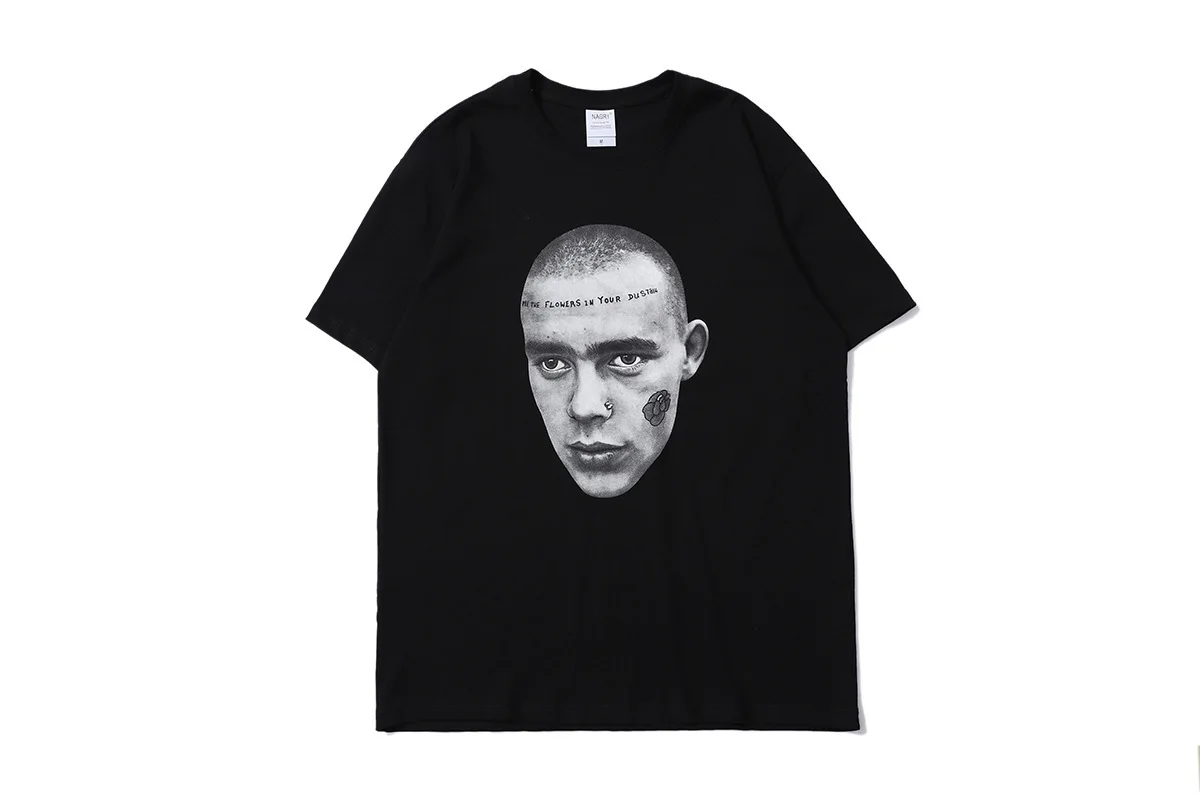 Street hiphop portrait print short sleeve t-shirt men's fashion brand high street hip hop BF lazy wind short tee 
Street hiphop portrait print short sleeve t-shirt men's fashion brand high street hip hop BF lazy wind short tee