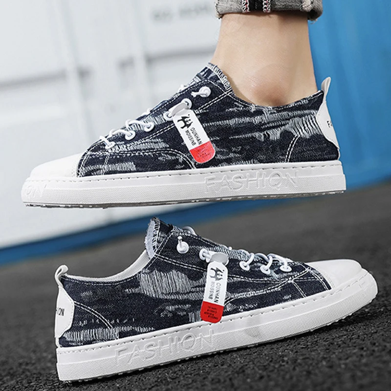 Men Vulcanize Shoes Denim Breathable Canvas Shoes Casual Sneakers Black Shoes Wearable Zapatillas De Hombre
Men Vulcanize Shoes Denim Breathable Canvas Shoes Casual Sneakers Black Shoes Wearable Zapatillas De Hombre