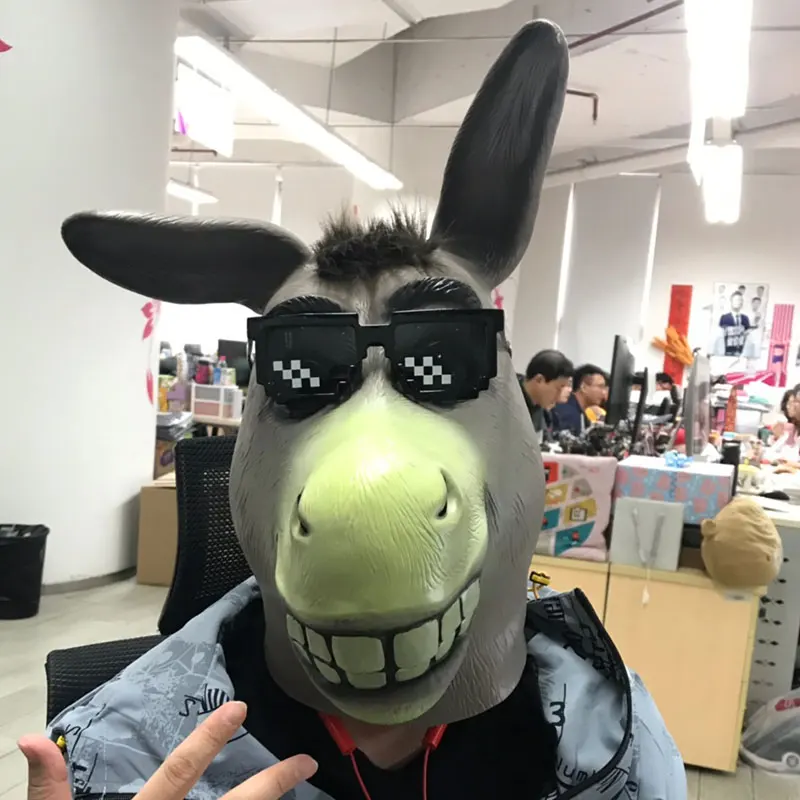 2020 New Animal Headgear Orangutan Horse Head Funny Donkey Head Mask Cos Halloween Bar Live Headgear Male Funny Cute Top
2020 New Animal Headgear Orangutan Horse Head Funny Donkey Head Mask Cos Halloween Bar Live Headgear Male Funny Cute Top