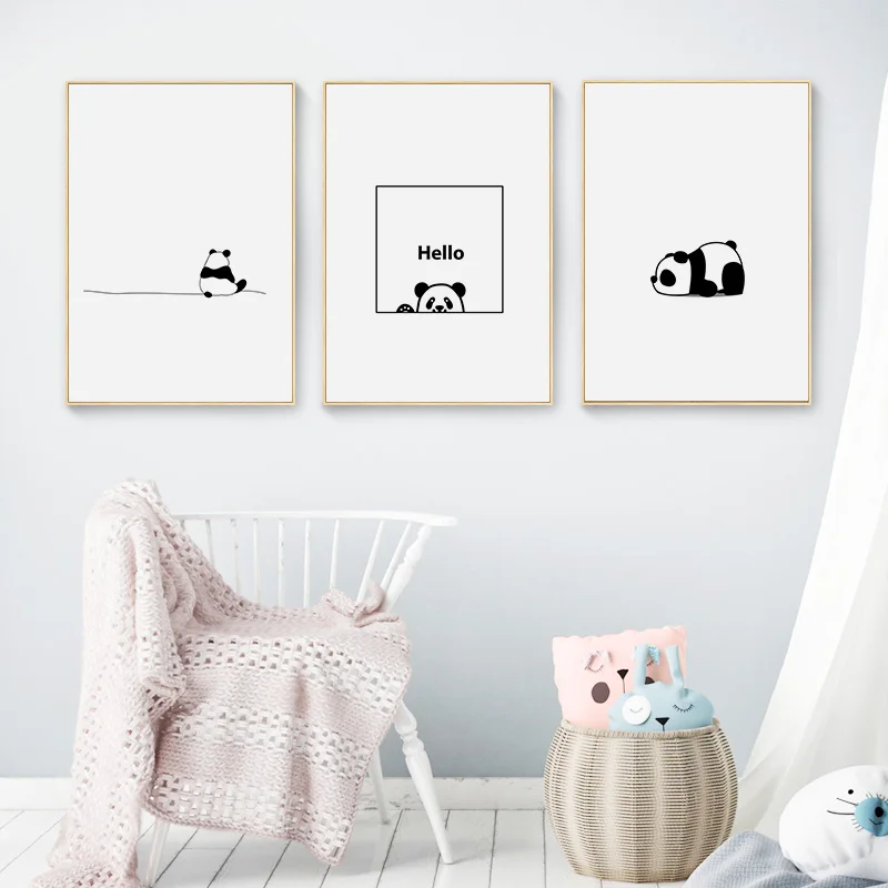Cartoon Curious Panda Drawing Canvas Posters Nursery Wall Art Prints Paintings Lovely Animal Pandas Picture Home Room Decoration
Cartoon Curious Panda Drawing Canvas Posters Nursery Wall Art Prints Paintings Lovely Animal Pandas Picture Home Room Decoration