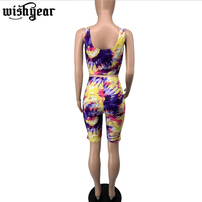 Tie Dye Print Casual Fitness Sporty Two Piece Set Vest Tank Crop+ Shorts 2020 Summer Women Tracksuit Jogger Female Clothes S-XXL
Tie Dye Print Casual Fitness Sporty Two Piece Set Vest Tank Crop+ Shorts 2020 Summer Women Tracksuit Jogger Female Clothes S-XXL