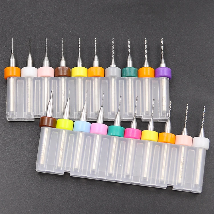 10pcs 0.1-1.2mm Carbide PCB Drill Bits Circuit Micro Mini Print Circuit Board Mini CNC Drilling Bit Set
10pcs 0.1-1.2mm Carbide PCB Drill Bits Circuit Micro Mini Print Circuit Board Mini CNC Drilling Bit Set