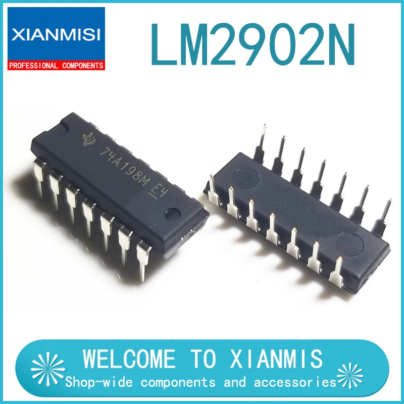 10 шт. LM2902 LM2902N LM2902 DIP14
10 шт. LM2902 LM2902N LM2902 DIP14