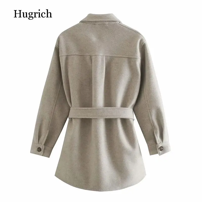 Autumn Winter Women Chic Wool Coats With Belt 2021 Solid Long Sleeve Pockets Outerwear Turn Down Collar Elegant Coat
Autumn Winter Women Chic Wool Coats With Belt 2021 Solid Long Sleeve Pockets Outerwear Turn Down Collar Elegant Coat