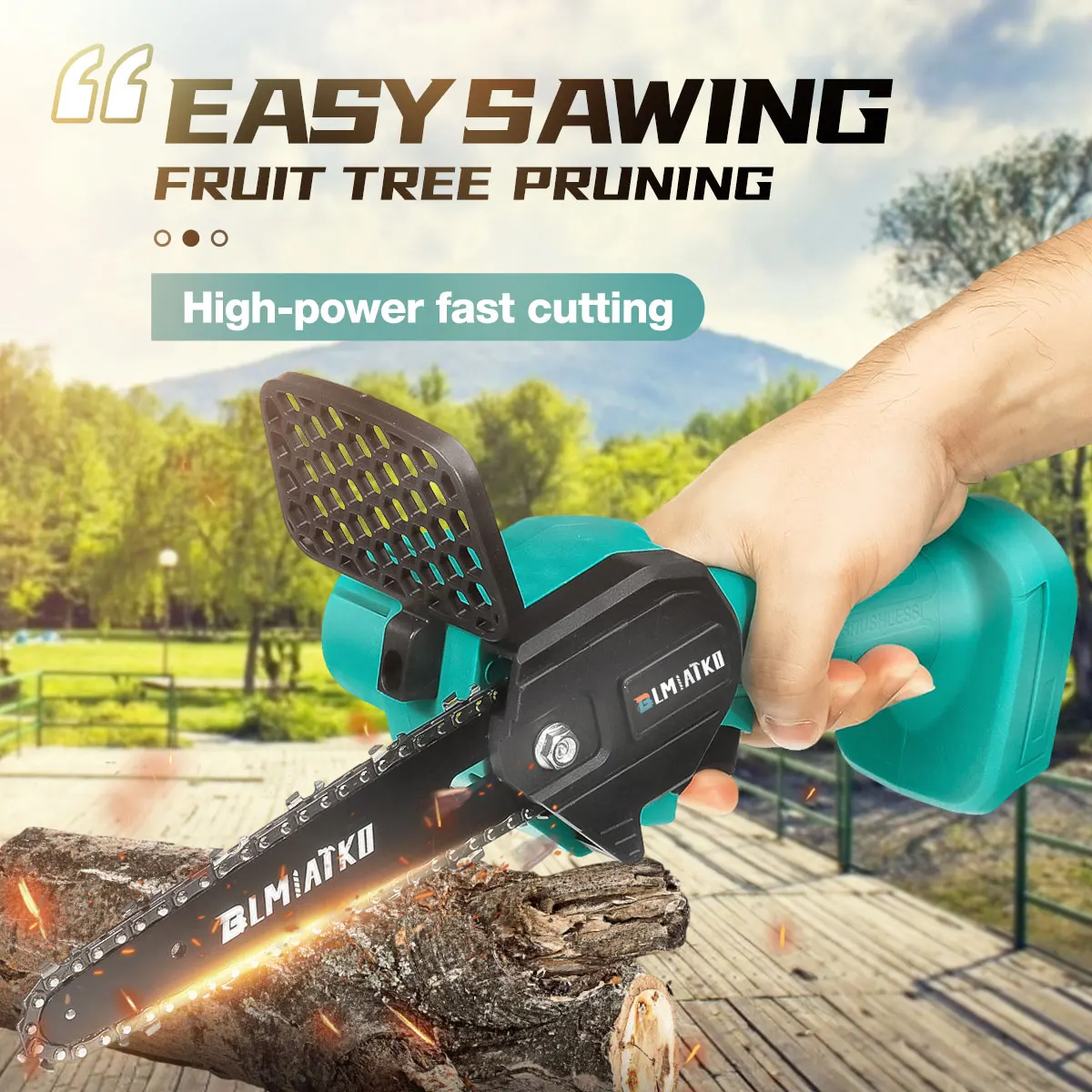 BLMIATKO 18V 2500W 6 Inch Electric Chain Saw for Makita Battery Pruning ChainSaw Cordless Garden Logging Saw Woodworking Cutter
BLMIATKO 18V 2500W 6 Inch Electric Chain Saw for Makita Battery Pruning ChainSaw Cordless Garden Logging Saw Woodworking Cutter
