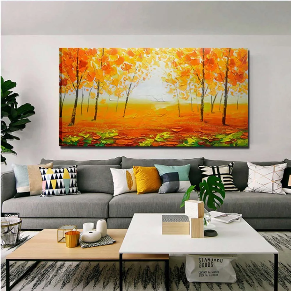 Hand Painted Modern Abstract Landscape Autumn Scenery Oil Painting On Canvas Wall Pictures Living Room Home Decor Drop Shipping
Hand Painted Modern Abstract Landscape Autumn Scenery Oil Painting On Canvas Wall Pictures Living Room Home Decor Drop Shipping