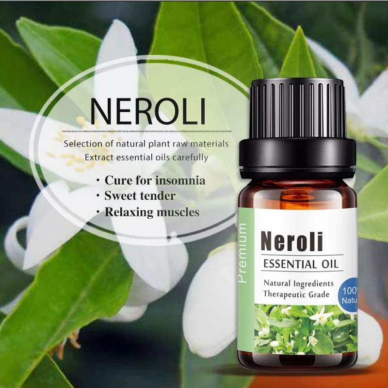 Чистый натуральный Neroli Ароматерапия Эфирные масла анти-стресс аромат Diff