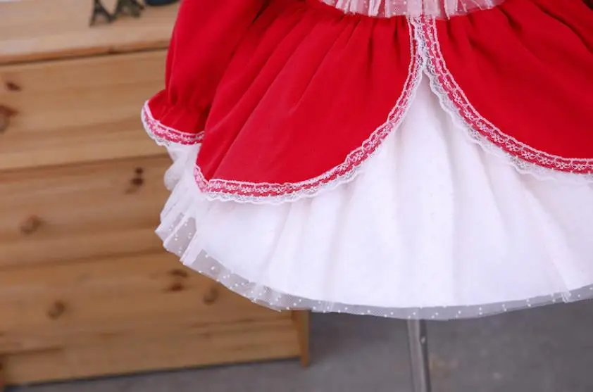 Winter Spanish Lolita Princess Dress Lace Ruffle Stitching Sweet Cute Ball Gown Birthday Party Christmas Dress For Girls L667
Winter Spanish Lolita Princess Dress Lace Ruffle Stitching Sweet Cute Ball Gown Birthday Party Christmas Dress For Girls L667