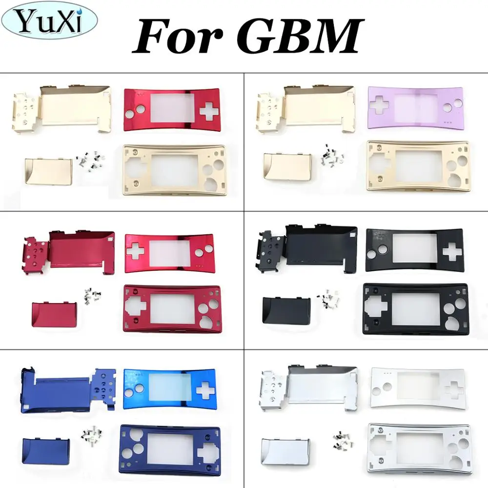 Сменный металлический корпус YuXi чехол для Nintendo for Gameboy Micro GBM Передняя панель
