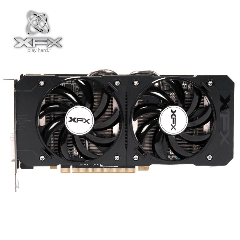 XFX R9 370X 2G D5 видеокарты 256Bit GDDR5 видеокарта для AMD Radeon Curacao XT карты R9370X 2 Гб HDMI DVI