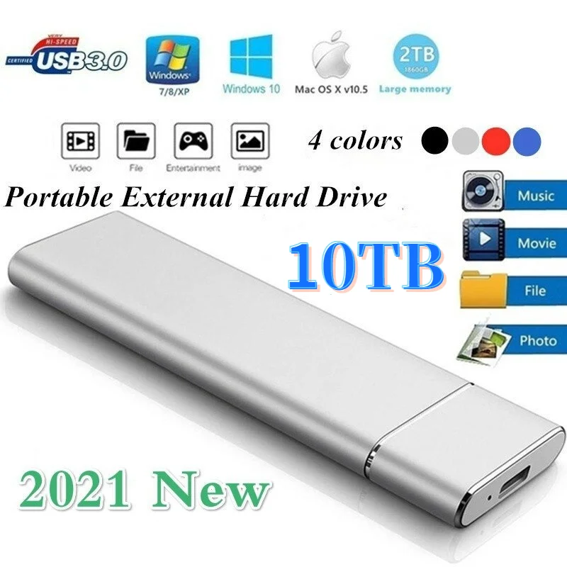 10TB 8TB 4TB 2TB Storage Device Hard Drive Computer Portable Type-c Mobile Hard Drives Solid State Disk for PC Laptop
10TB 8TB 4TB 2TB Storage Device Hard Drive Computer Portable Type-c Mobile Hard Drives Solid State Disk for PC Laptop