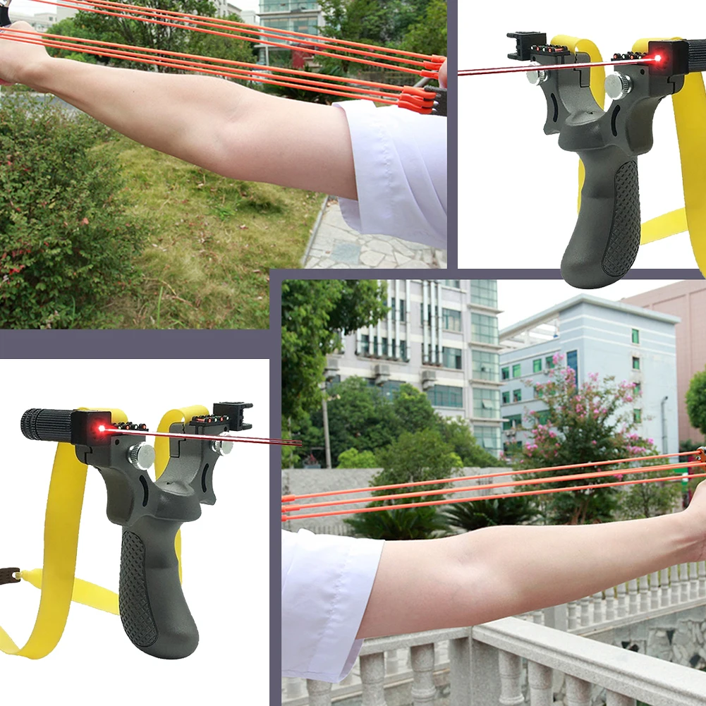 6 Pcs Slingshots With Flat Rubber Bands for Outdoor Sports Hunting And Level Laser Aiming Slingshots Are A High-power Slingshot
6 Pcs Slingshots With Flat Rubber Bands for Outdoor Sports Hunting And Level Laser Aiming Slingshots Are A High-power Slingshot