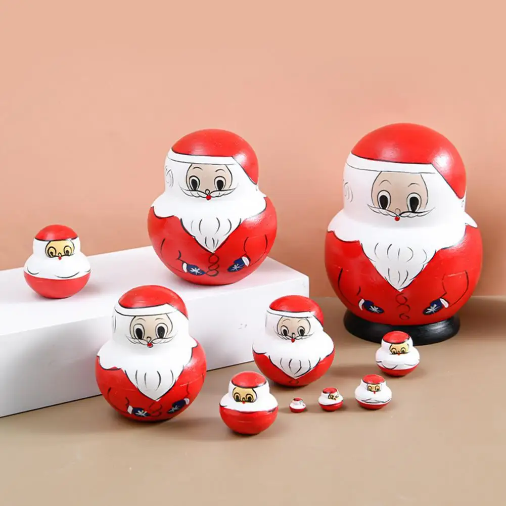 10Pcs/Set Matryoshka Toys Strong Regional Style Hand-painted Vivid Santa Claus Matryoshka Doll Storing Candies Piggy Bank
10Pcs/Set Matryoshka Toys Strong Regional Style Hand-painted Vivid Santa Claus Matryoshka Doll Storing Candies Piggy Bank
