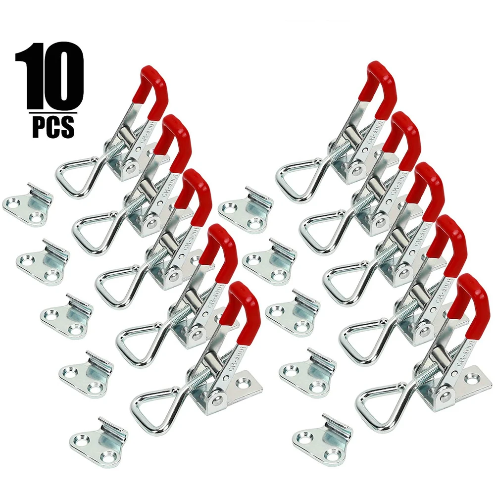 10 Pack Adjustable Toggle Clamp 4001 Quick Release Smoker Toggle Latch Clamp Holding Capacity Horizontal Clamp Pit Lid Clamp
10 Pack Adjustable Toggle Clamp 4001 Quick Release Smoker Toggle Latch Clamp Holding Capacity Horizontal Clamp Pit Lid Clamp
