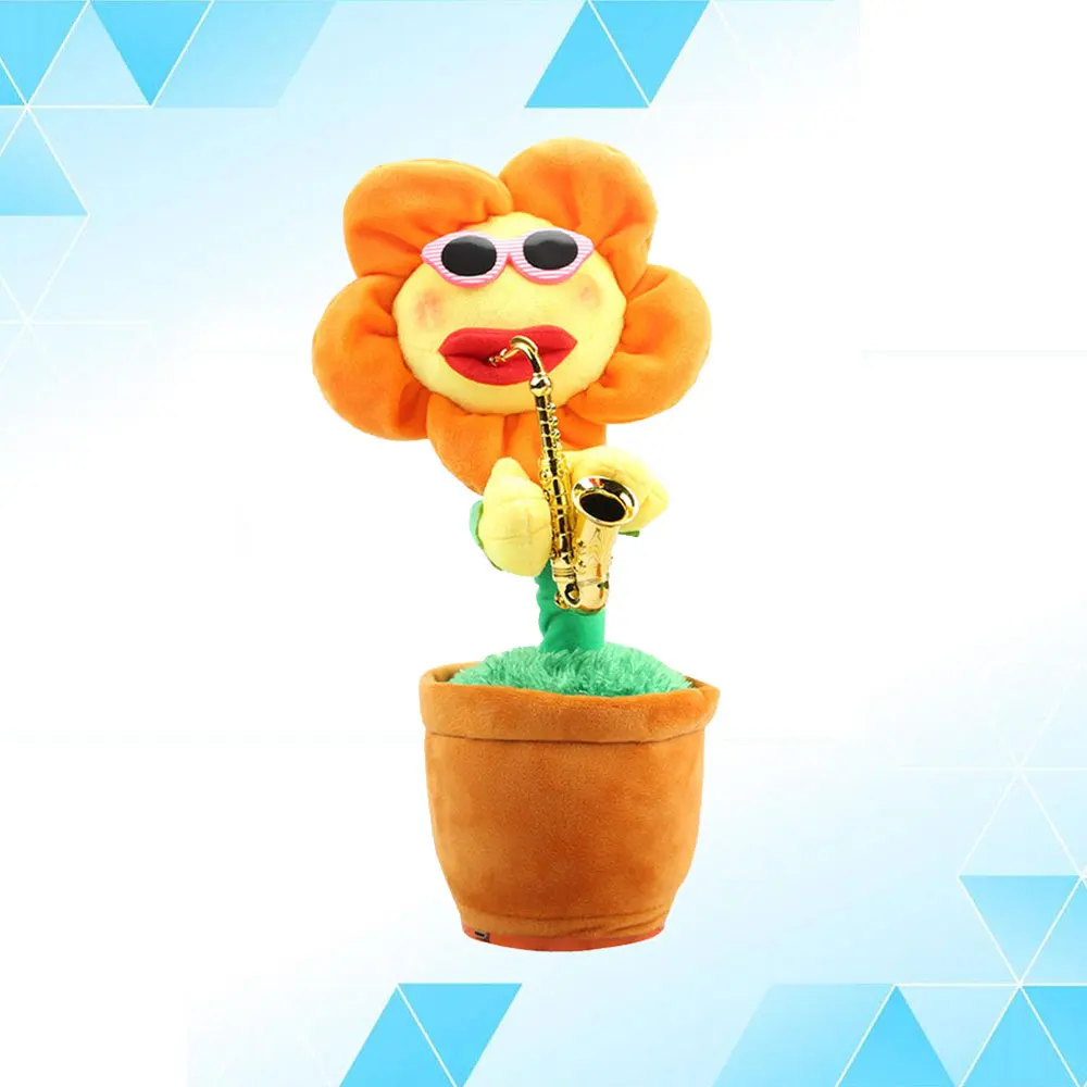 Sunflower Playing Saxophone Plush Sunflower Toys USB Charging Sunflower Saxophone (Style 2 Red)
Sunflower Playing Saxophone Plush Sunflower Toys USB Charging Sunflower Saxophone (Style 2 Red)