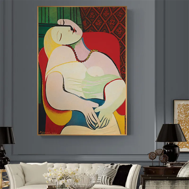 Abstract Dreaming Woman Canvas Posters By Picasso Reproductions Famous Art Impressionist Wall Pictures for Living Room Decor
Abstract Dreaming Woman Canvas Posters By Picasso Reproductions Famous Art Impressionist Wall Pictures for Living Room Decor