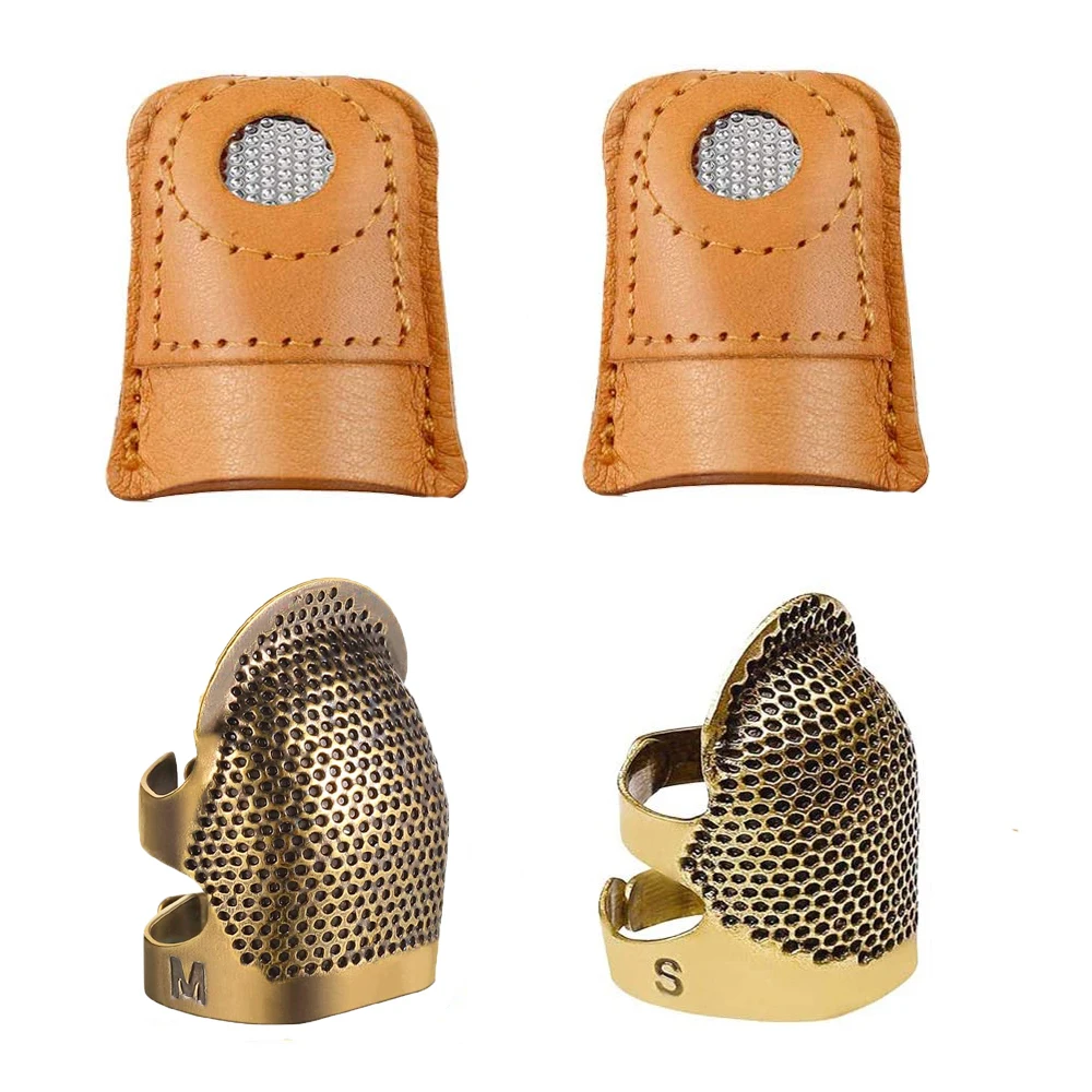 4pcs Sewing Thimble Adjustable&Soft Leather Thimbles Sewing Thimble Finger Protector Sewing Quilting Craft DIY Sewing Tools
4pcs Sewing Thimble Adjustable&Soft Leather Thimbles Sewing Thimble Finger Protector Sewing Quilting Craft DIY Sewing Tools