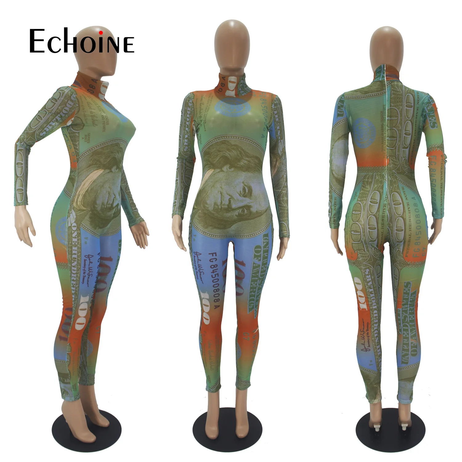 Echoine Autumn Fashion Dollar Printed Long-Sleeved Slim-Fit Sports Jumpsuit Women Casual Sexy Bodycon Onesies Catsuit overalls
Echoine Autumn Fashion Dollar Printed Long-Sleeved Slim-Fit Sports Jumpsuit Women Casual Sexy Bodycon Onesies Catsuit overalls