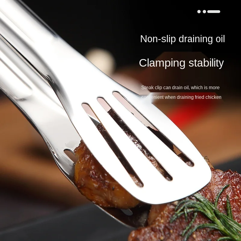 304 Stainless Steel Food Clip Kitchen Steak BBQ Clamp Barbecue Clip Dish Bread Fried Stainless Steel Food Tong
304 Stainless Steel Food Clip Kitchen Steak BBQ Clamp Barbecue Clip Dish Bread Fried Stainless Steel Food Tong