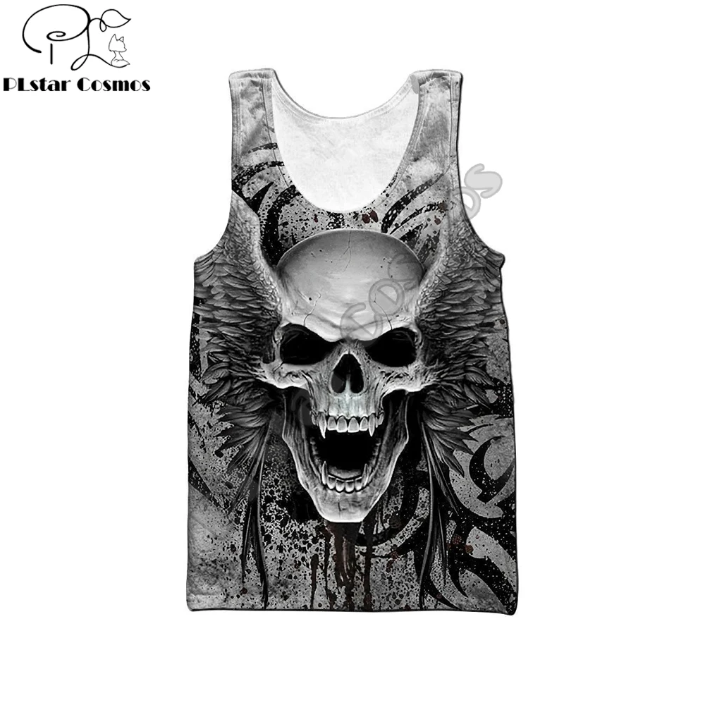 Beautiful Crazy Skull With Angel Wings 3D Printed men vest Harajuku Sleeveless T-shirt summer street Unisex tank tops BX-0015
Beautiful Crazy Skull With Angel Wings 3D Printed men vest Harajuku Sleeveless T-shirt summer street Unisex tank tops BX-0015