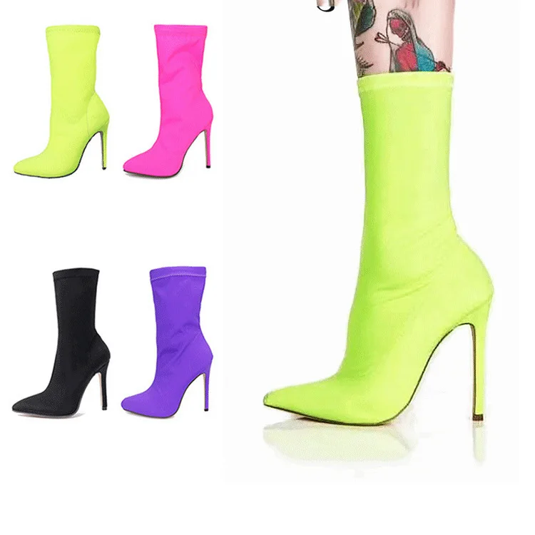 elastic heel socks boots Women's shoes medium cloth pointed thin boots high shoes big size 43
elastic heel socks boots Women's shoes medium cloth pointed thin boots high shoes big size 43