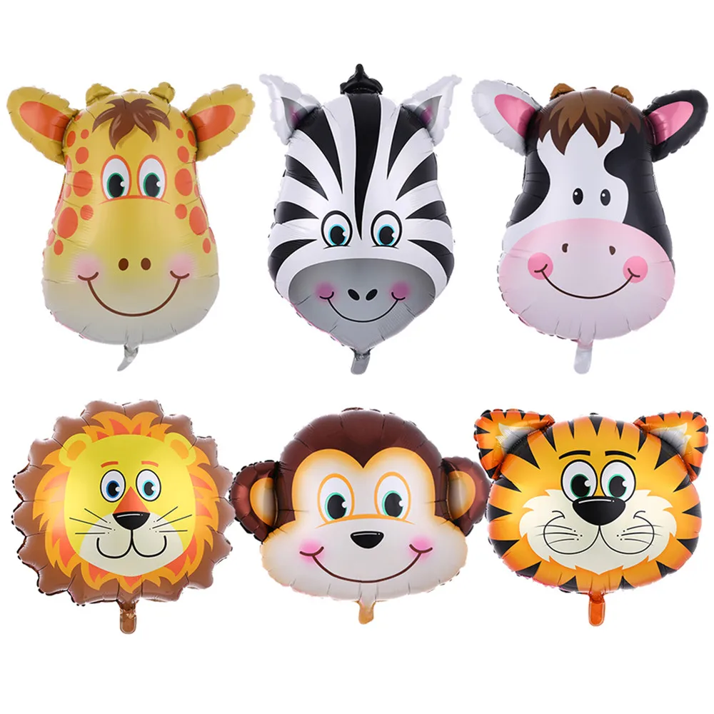 6pcs Safari Party Theme Animal Ballons Jungle Party Zoo Helium Foil Air Balloon Kids Birthday Party Decorations Baloon Kit Balon
6pcs Safari Party Theme Animal Ballons Jungle Party Zoo Helium Foil Air Balloon Kids Birthday Party Decorations Baloon Kit Balon